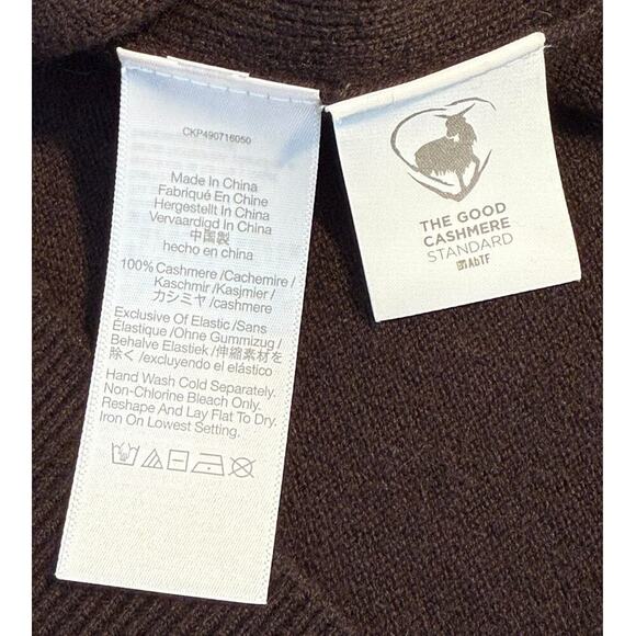 NEW Madewell Women’s Medium Cashmere V-Neck Sweater Vest In Molasses NWT - Picture 8 of 9